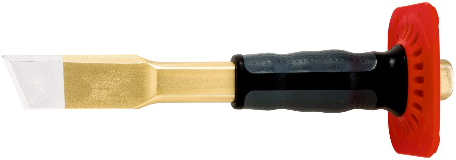 Electrician’s slotting chisel with handguard 33 x 250 mm, painted thumbnail 2