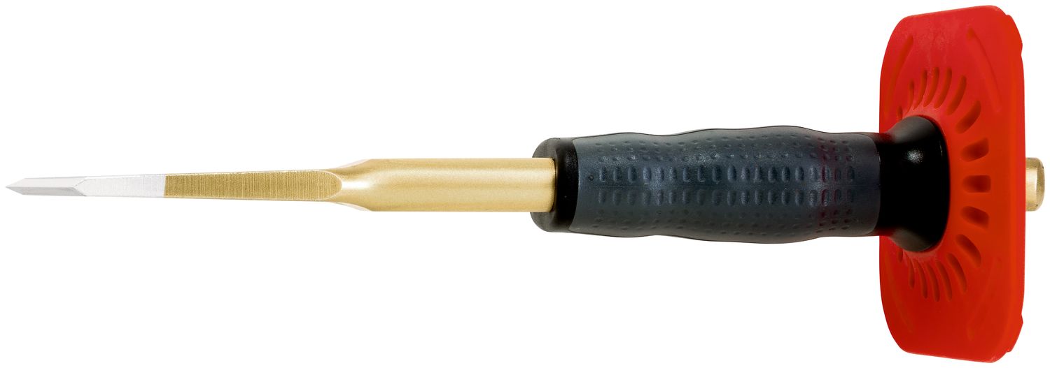 Electrician’s slotting chisel with handguard 33 x 250 mm, painted thumbnail 3