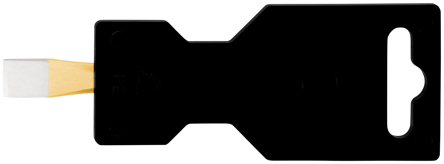 Flat floor chisel DIY 10 x 100 mm, octagonal 8 mm, painted thumbnail 2