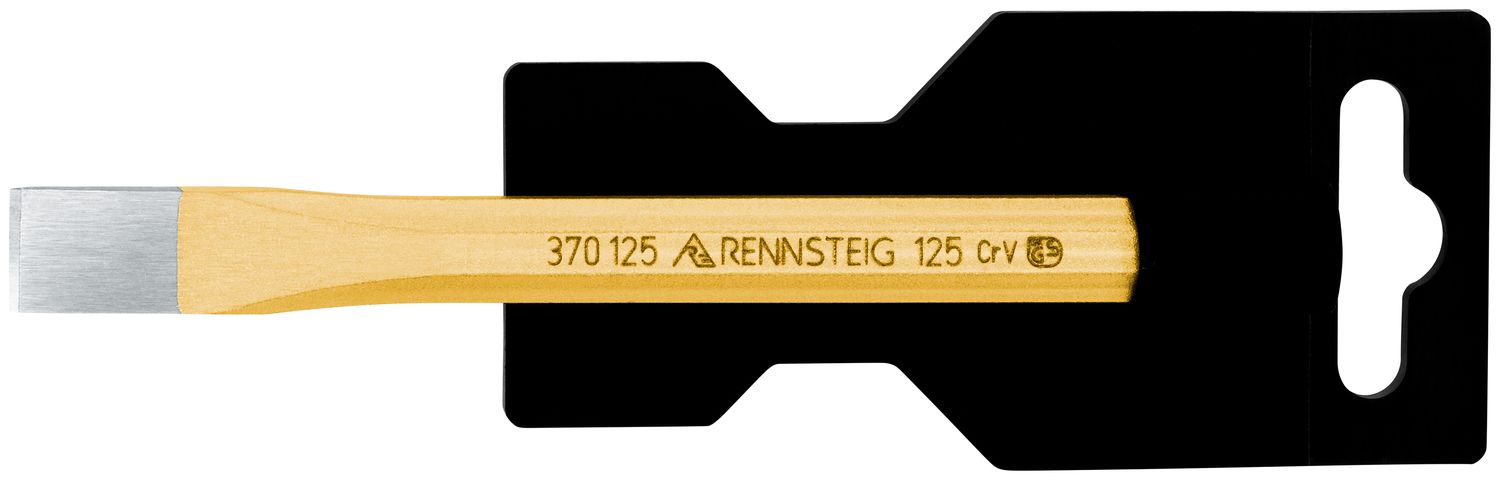 Flat floor chisel DIY 12 x 125 mm, octagonal 10 mm, polished