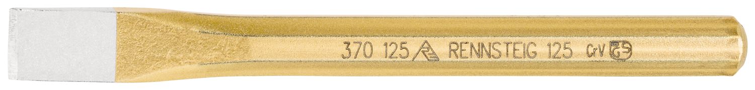 Flat floor chisel 12 x 125 mm, octagonal 10 mm, painted