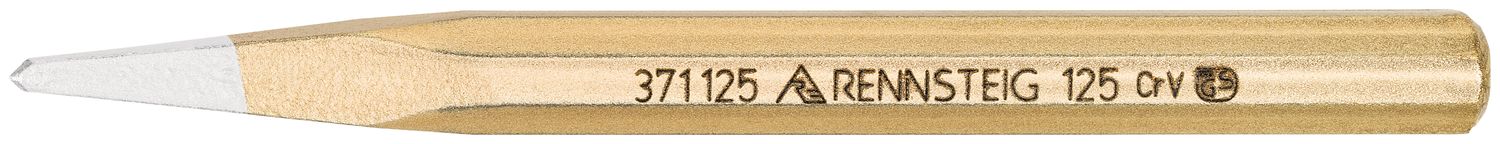 Pointed floor chisel 125 mm, octagonal 10 mm, painted