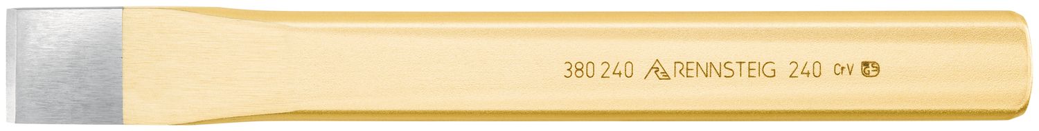 Slitting chisel straight 28 x 240 mm, polished