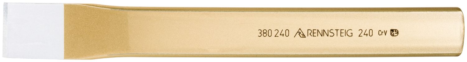 Slitting chisel straight 28 x 240 mm, painted