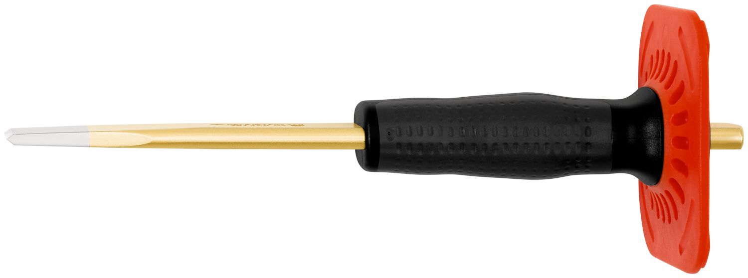 Slitting chisel with handguard straight 28 x 240 mm, painted thumbnail 3