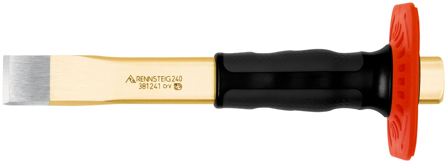 Slitting chisel with handguard offset 27 x 240 mm, polished