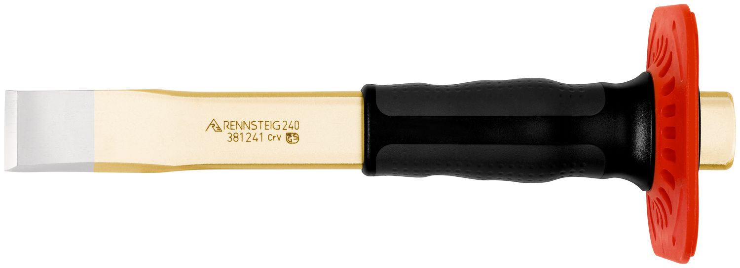 Slitting chisel with handguard offset 27 x 240 mm, painted
