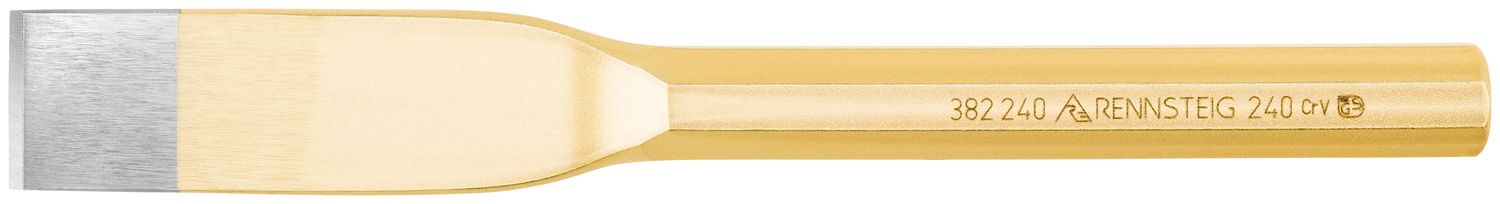 Slitting chisel 30 x 240 mm, octagonal 18 mm, polished