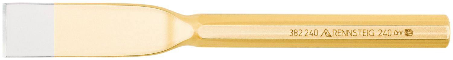 Slitting chisel 30 x 240 mm, octagonal 18 mm, painted