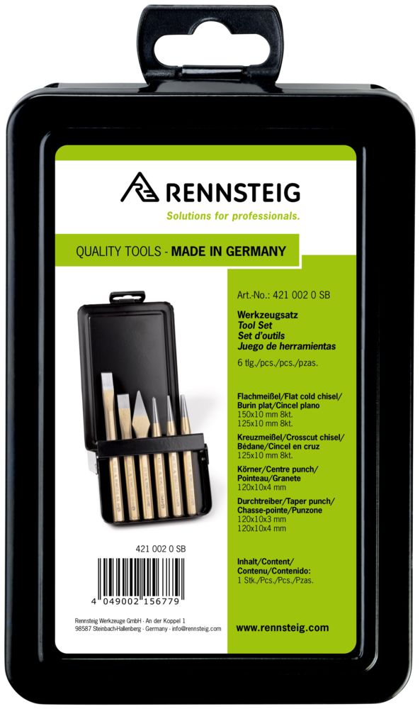 Bộ dụng cụ gia công kim loại trong hộp kim loại DIY Rennsteig 421 002 0 SB thumbnail 6