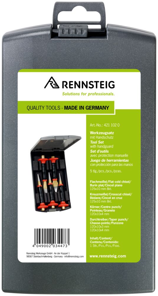 Tool set with handguard in plastic box thumbnail 4