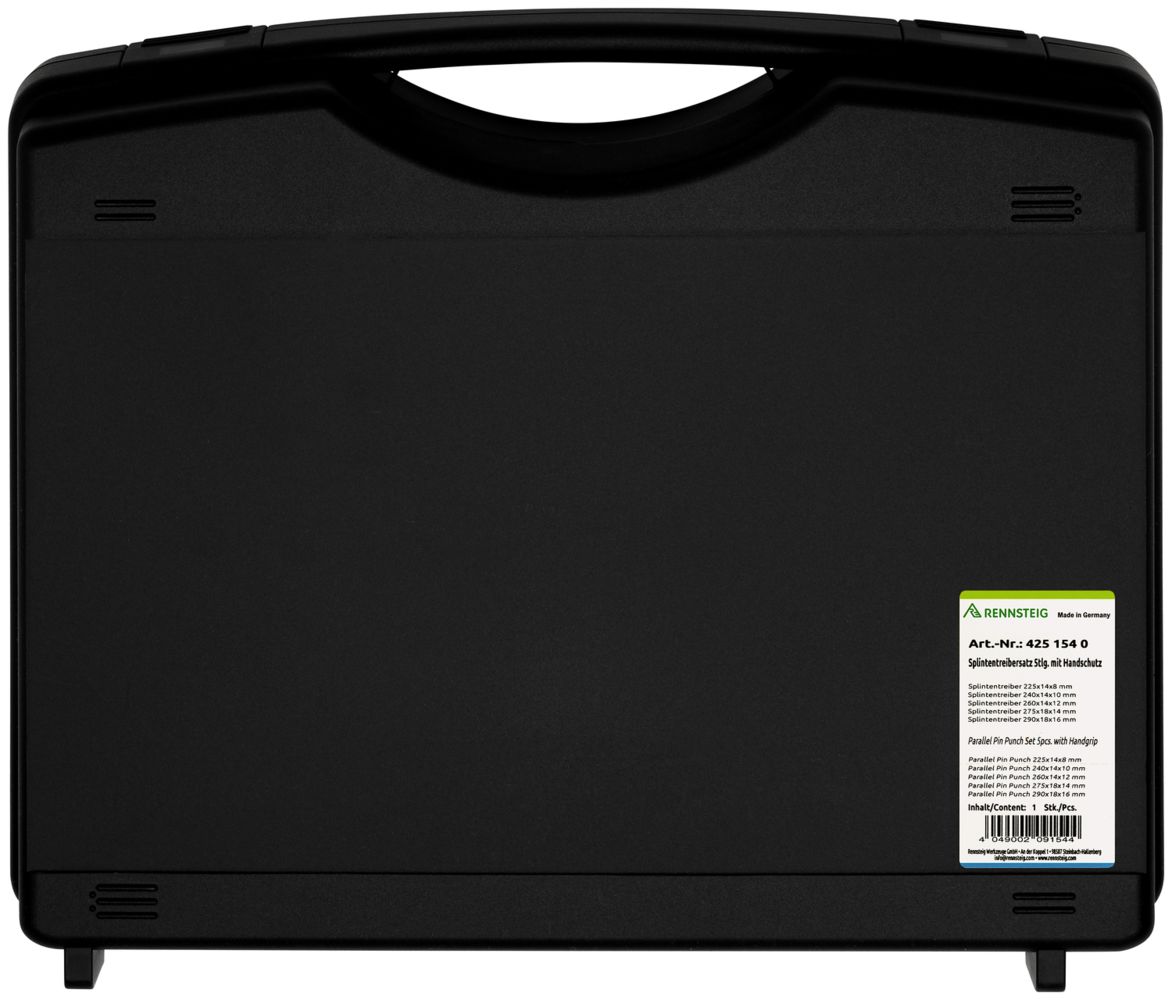 Bộ đột chốt song song XXL với tay cầm bảo vệ, hộp nhựa, 5 chi tiết Rennsteig 425 154 0 thumbnail 3