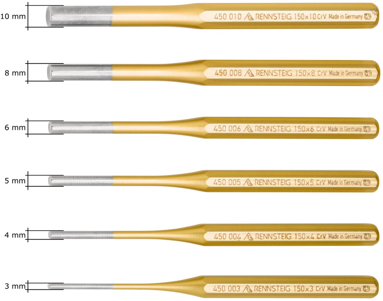 Parallel pin punch set in metal box DIY thumbnail 5