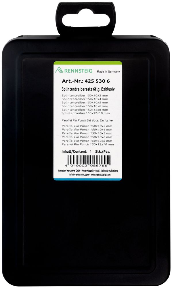 Bộ đột chốt song song “Exclusive” 6 chi tiết trong hộp kim loại | Rennsteig 425 530 6 thumbnail 4