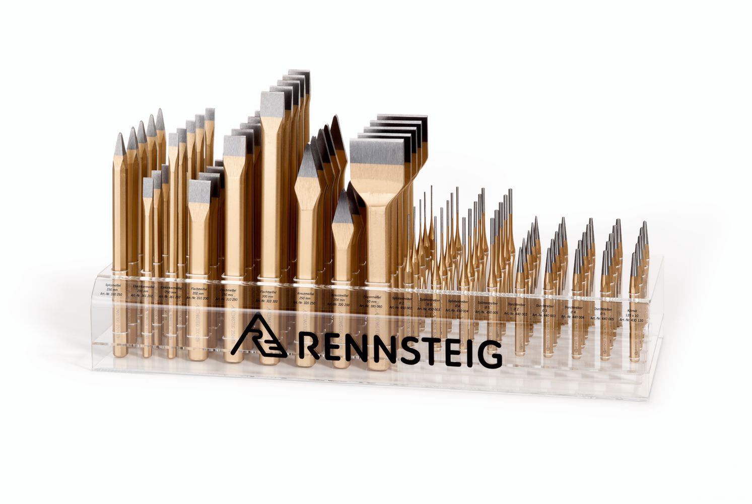 Bộ ruột cho kệ trưng bày số 2 Rennsteig 429 201 1 – Đầy đủ đục và dùi chuyên dụng