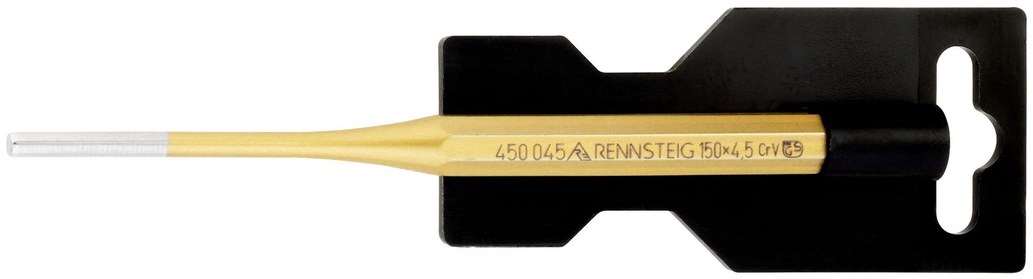 Đột chốt tháo lắp 150 x 10 x 4.5 mm, thép hợp kim, đầu chịu lực an toàn Rennsteig 450 045 0 SB thumbnail 2