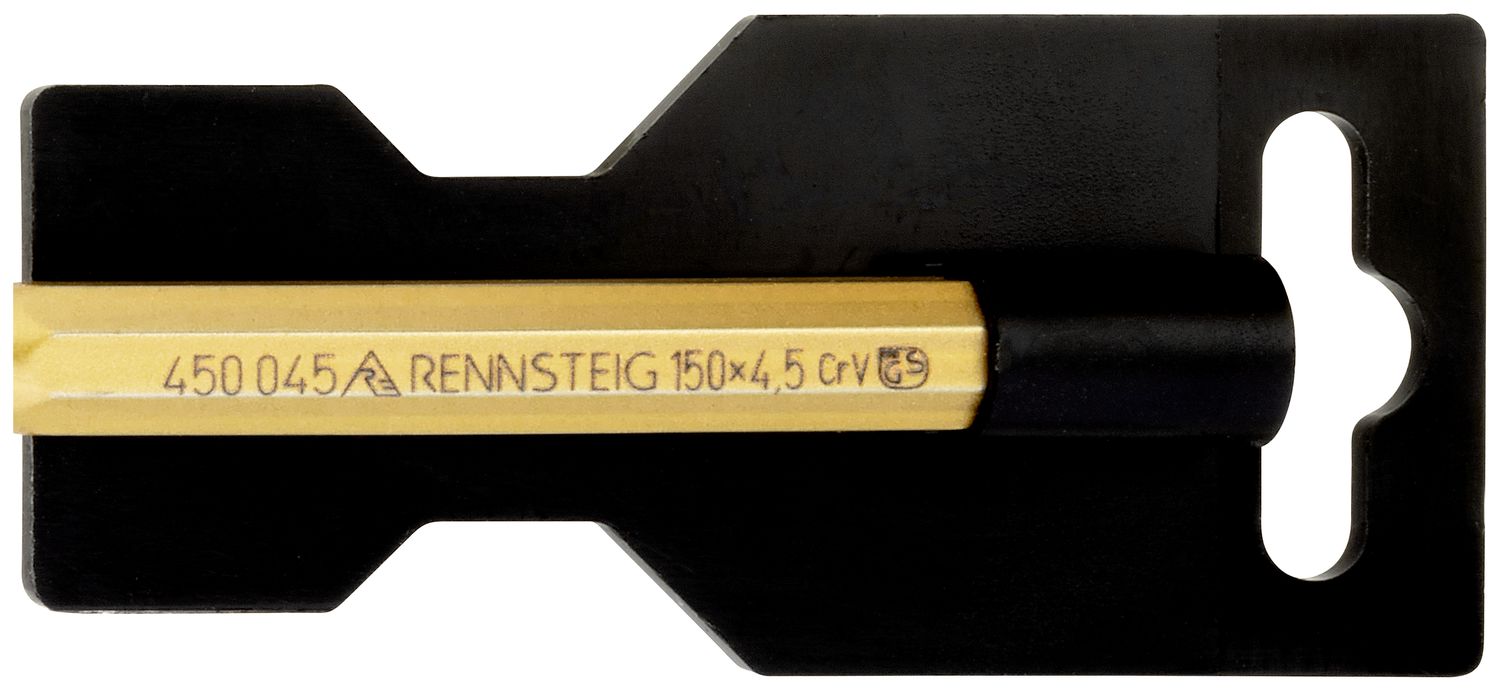 Đột chốt tháo lắp 150 x 10 x 4.5 mm, thép hợp kim, đầu chịu lực an toàn Rennsteig 450 045 0 SB thumbnail 8