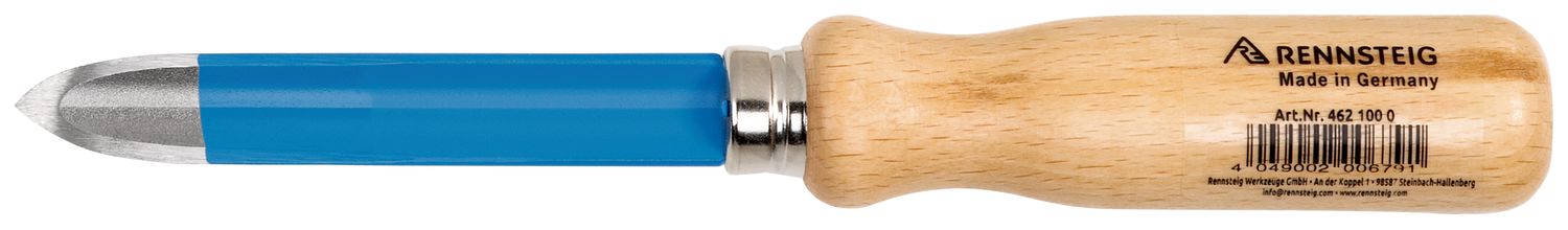 Triangular hollow-ground scraper 100 mm