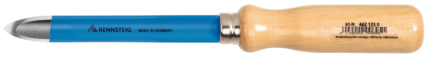 Triangular hollow-ground scraper 125 mm