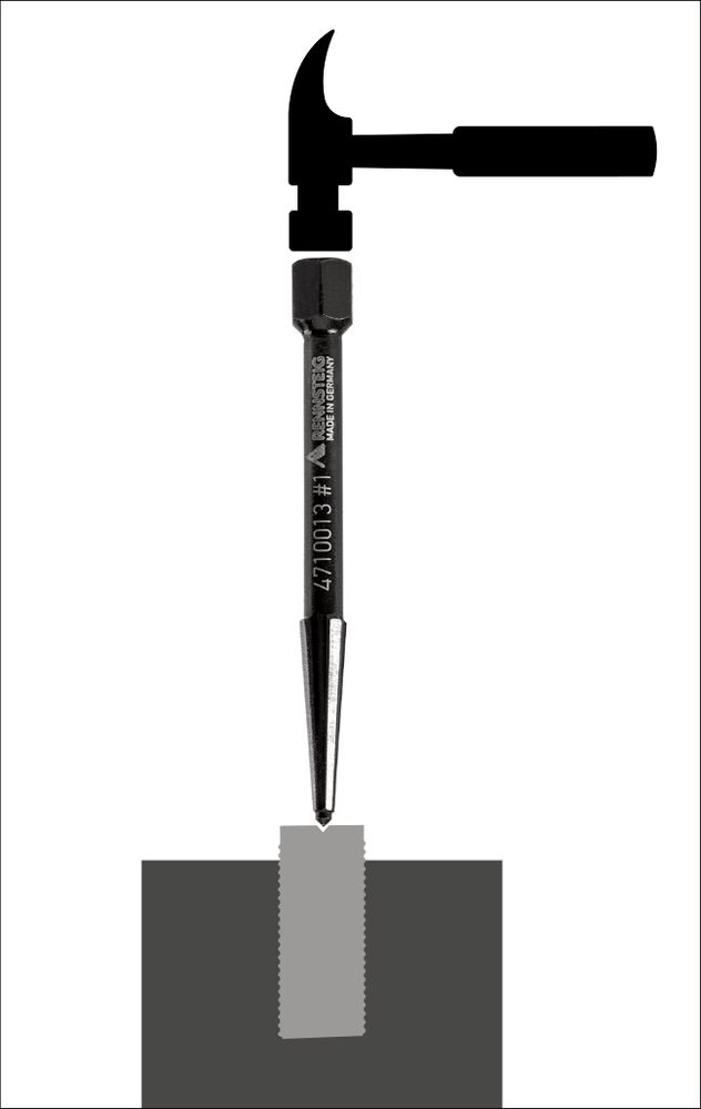 Screw extractor set double-edged (5-piece) in metal box thumbnail 7