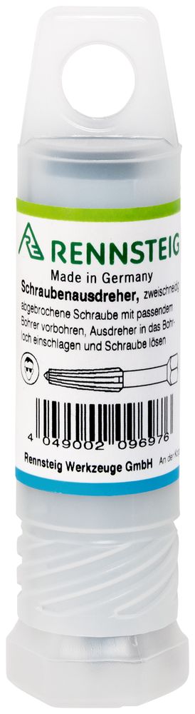 Screw extractor set double-edged (3-piece) in plastic tube thumbnail 3