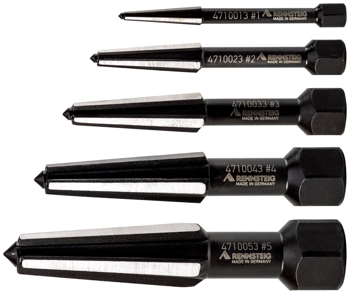 Screw extractor set double-edged (5-piece) in cloth bag thumbnail 5