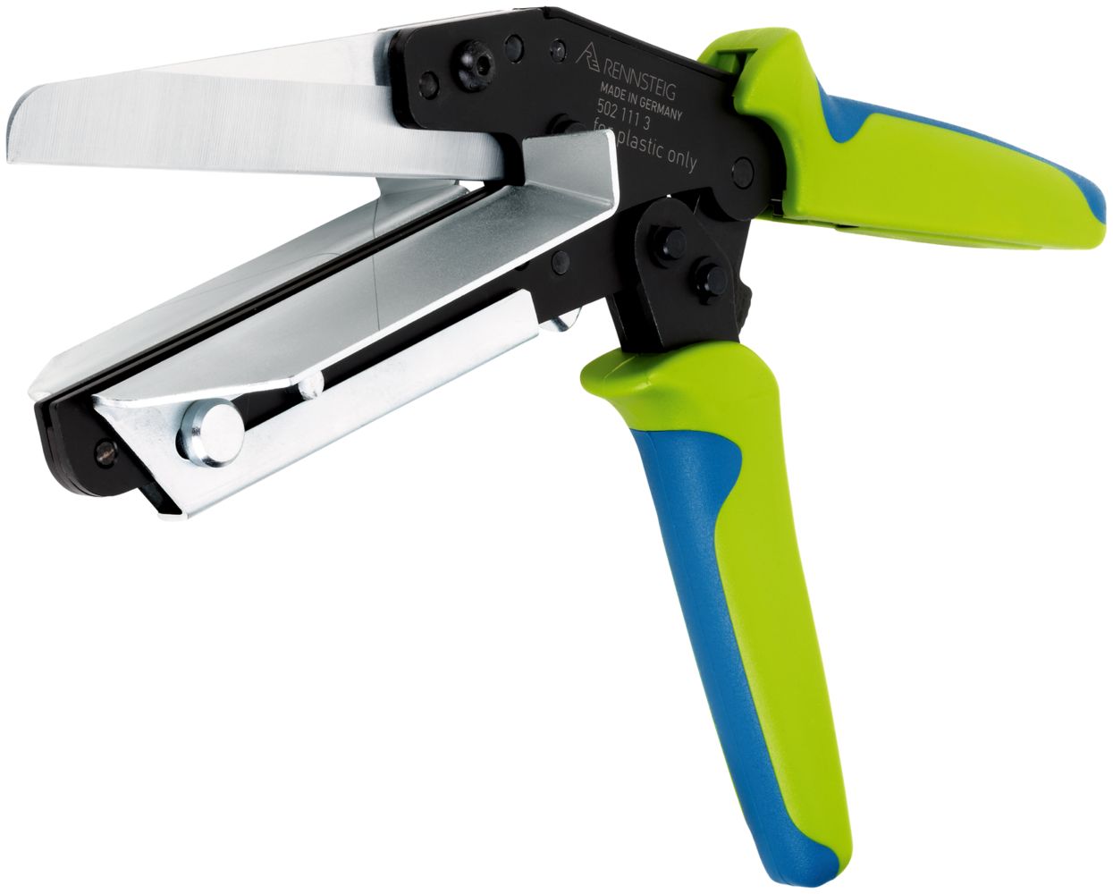 Kéo cắt nẹp nhựa 110 mm với bộ định vị Rennsteig 502 111 3, cắt tấm nhựa, máng cáp thumbnail 5