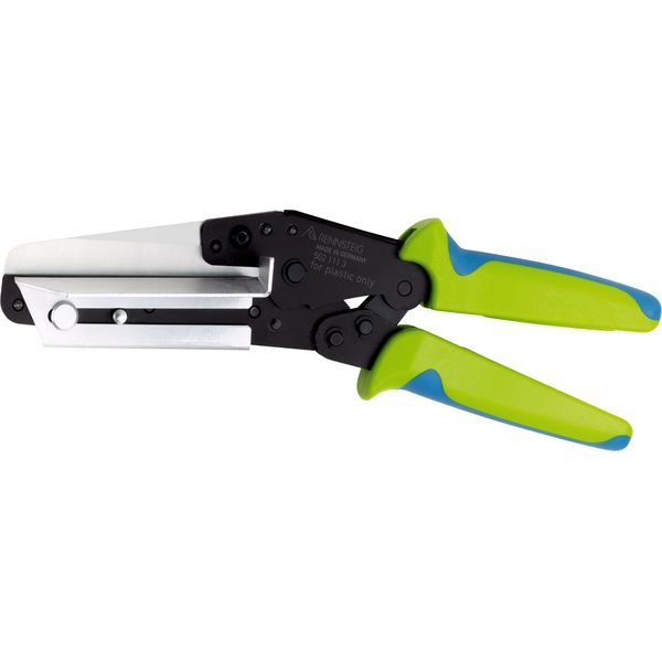 Kéo cắt nẹp nhựa 110 mm với bộ định vị Rennsteig 502 111 3, cắt tấm nhựa, máng cáp