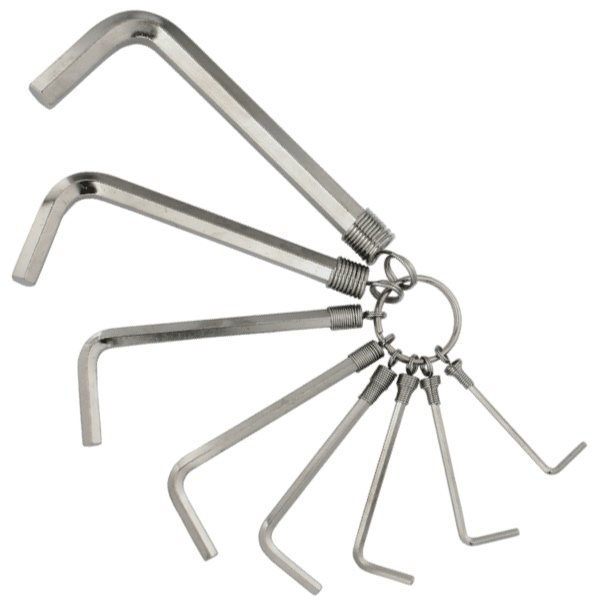 Bộ lục giác 8 cây ELORA 158R-1, đầu bằng, móc đeo ngang hông