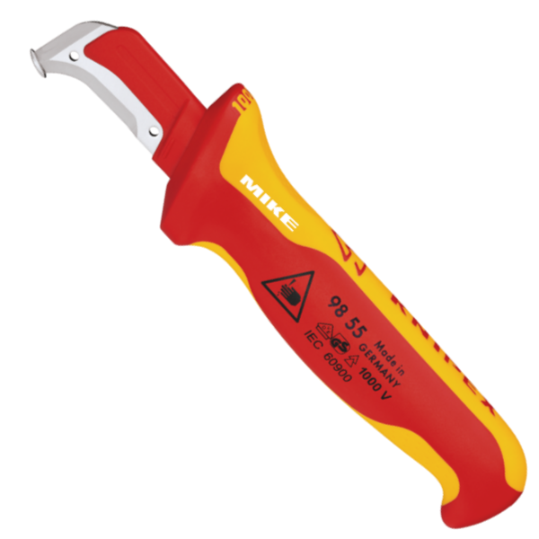 Dao rọc cáp Knipex 98 55 – Móc cong có gờ dẫn hướng