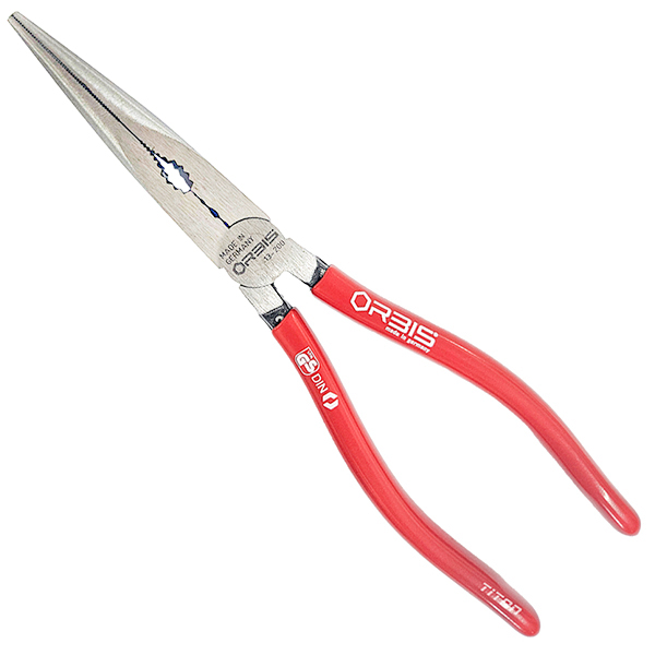 Kềm mỏ nhọn ORBIS 13-2000, cán bọc nhựa cổ điển, sx tại Đức.