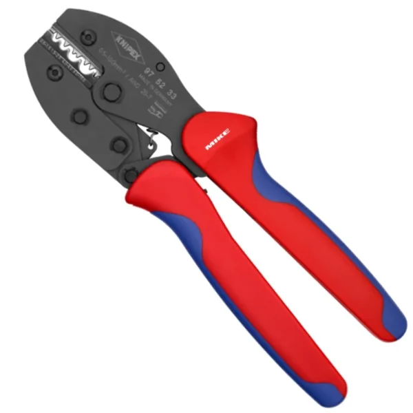 KNIPEX 97 52 33 PreciForce Crimping Pliers 220 mm burnished with multi-component handles