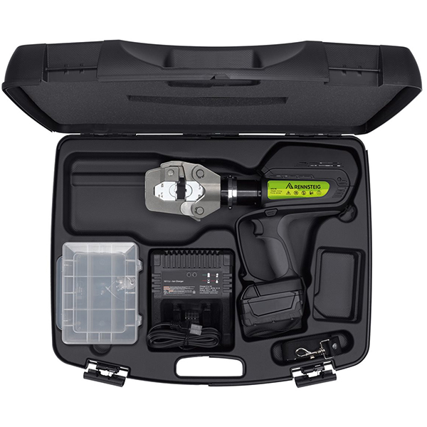 Kìm ép cos thủy lực dùng pin Rennsteig APZ 50, đầu xoay 360 độ thumbnail 2