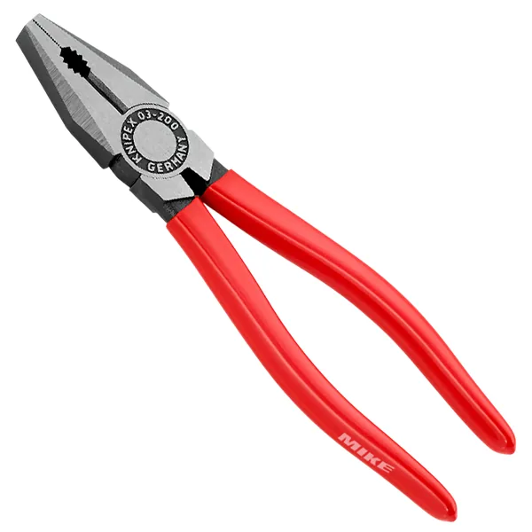 KNIPEX 03 01 200 Combination Pliers 200 mm black atramentized with plastic coating polished