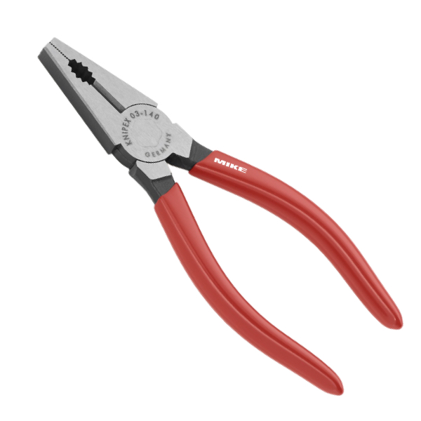 KNIPEX 03 01 140 Combination Pliers 140 mm black atramentized with plastic coating polished