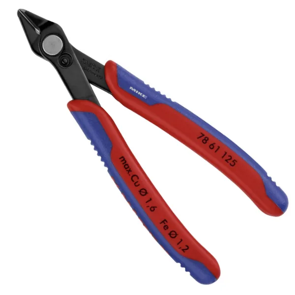 KNIPEX 78 61 125 Electronic Super Knips® 125 mm burnished with multi-component handles burnished