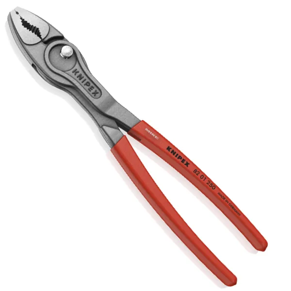 Kìm tháo ốc mòn KNIPEX 82 01 250 TwinGrip, kẹp 5–27 mm, điều chỉnh 7 nấc