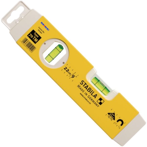 Thước thủy 22cm STABILA 02190, 2 bọt thủy, đế từ tính