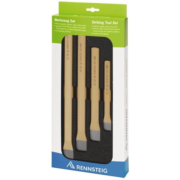 Bộ đục thép hợp kim Rennsteig 421 010 0 SB, gồm 6 cây, khay mút định hình