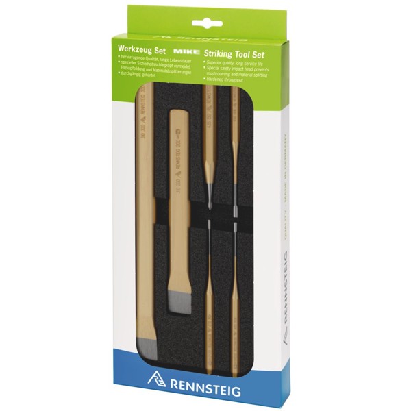 Chisels, pin punches, centre punch set in a foam tray DIY