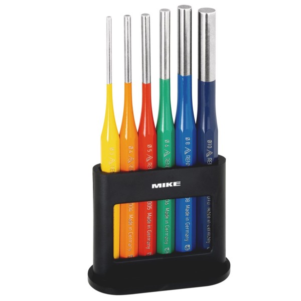 Bộ đột chốt song song “Exclusive” 6 chi tiết, nhiều màu, giá nhựa, Rennsteig 425 560 6 RC