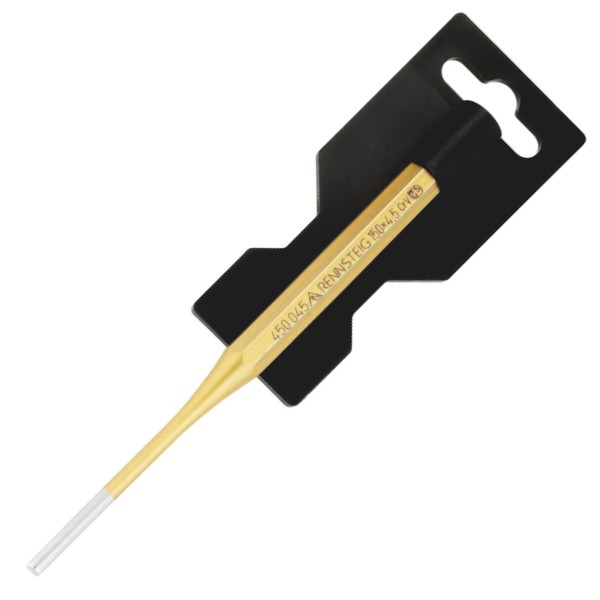 Đột chốt tháo lắp 150 x 10 x 4.5 mm, thép hợp kim, đầu chịu lực an toàn Rennsteig 450 045 0 SB