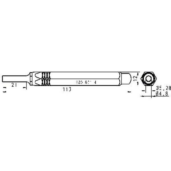 Dụng cụ gỡ bỏ tiếp điểm đầu nối Rennsteig 680 071 4