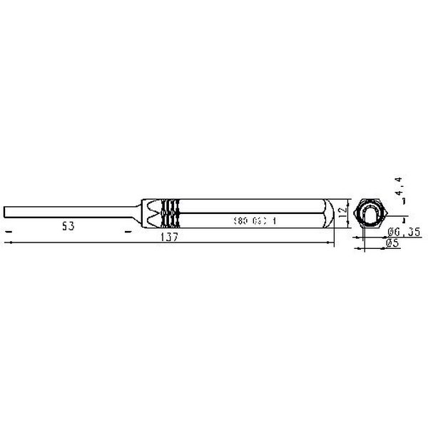 Công cụ chèn đầu nối xoay Rennsteig 680 090 4