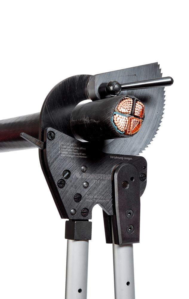 Kìm cắt cáp D60, ăn khớp nhông, cầm 2 tay, trợ lực Rennsteig 712 060 3 thumbnail 6