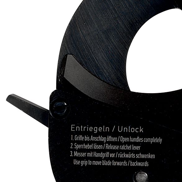 Kìm cắt cáp D60, ăn khớp nhông, cầm 2 tay, trợ lực Rennsteig 712 060 3 thumbnail 3