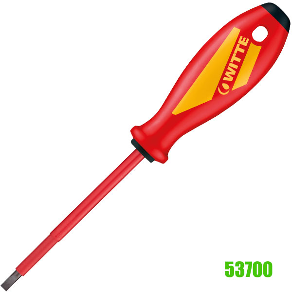 Tua vít dẹt 53700, cách điện 1000V dòng MAXX VDE WITTE