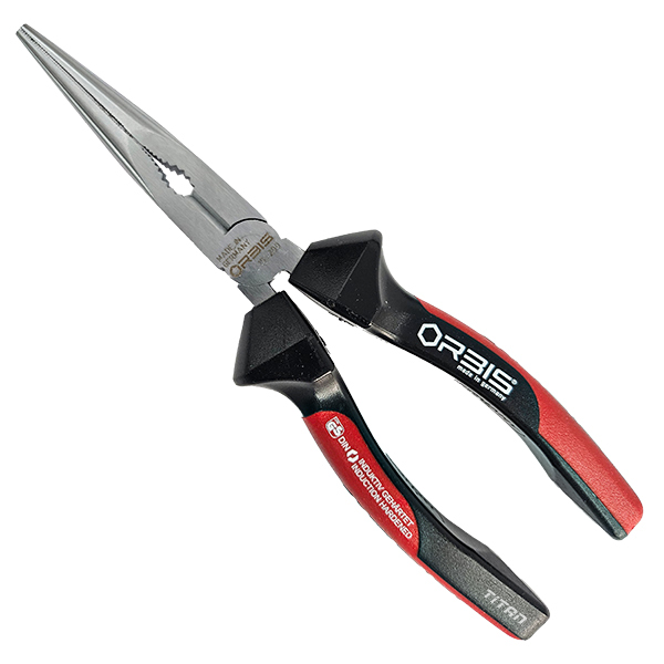 Kìm mỏ nhọn ORBIS 15, đầu thẳng, mũi oval Made in Germany