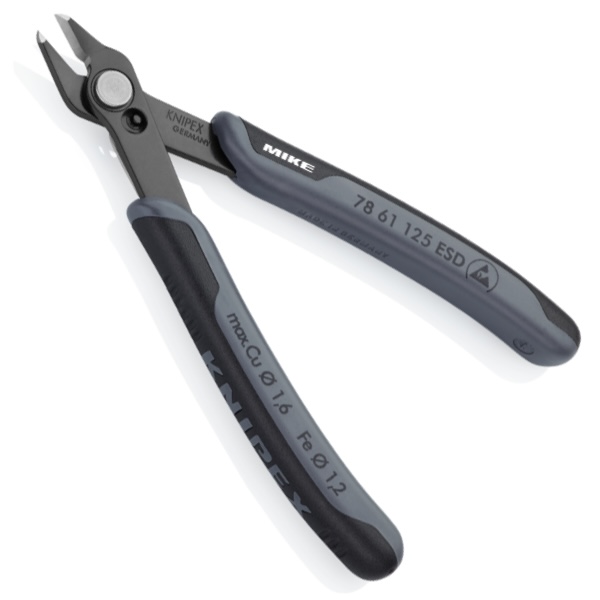 Kìm cắt linh kiện Knipex 78 61 125 ESD, chống tĩnh điện, không vát
